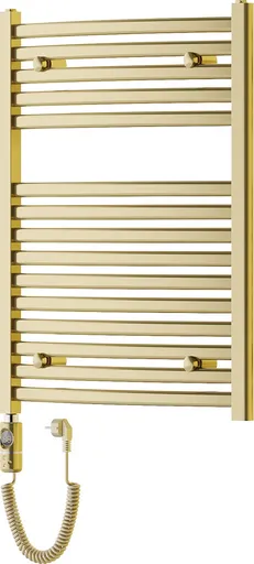 MEXEN/S Helios radiátor + topná tyč 800 x 600 mm, 600 W, zlatá W103-0800-600-2600-50