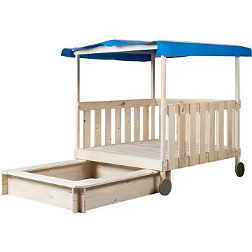 Woody Zahradní odpočívadlo se zasouvacím pískovištěm (8591864919024)