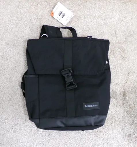 PETITE&MARS Batoh přebalovací na kočárek Jackob Absolute Black