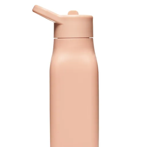 Dětská silikonová láhev 340 ml, Neon Kactus, Růžová