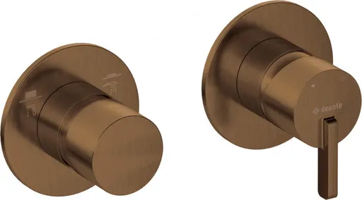 DEANTE Sprchová baterie Silia bronzová kartáčovaná, s přepínačem sprchy horizontální BQS_C46P