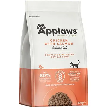 Applaws granule Cat Adult kuře s lososem  400 g (5060122491402)
