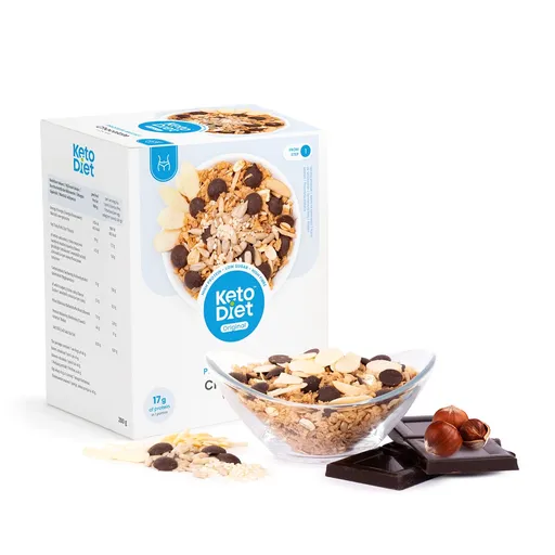 KetoDiet Proteinové čokoládové müsli s ořechy (7 porcí)