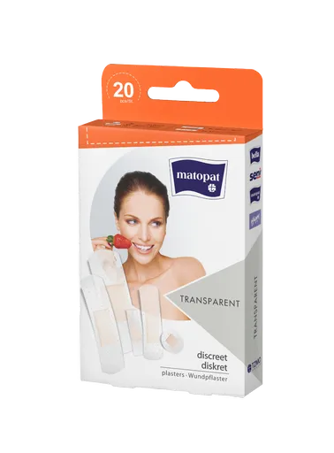Matopat Transparent 5 velikostí náplasti 20 ks