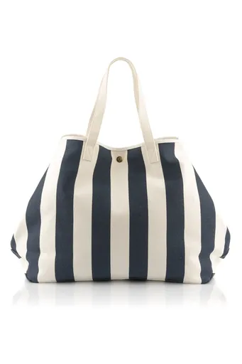 TAŠKA GANT AOP CANVAS BEACH BAG NAVY