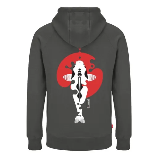 KUMU Rybářská Mikina Rising Sun šedá,KUMU Rybářská Mikina Rising Sun šedá