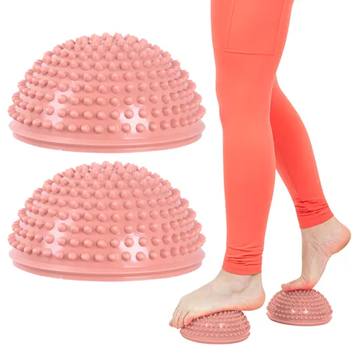 Balanční a masážní podložka na chodidla inSPORTline Uossia mocha mousse