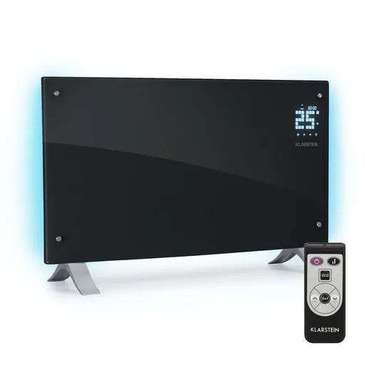 Klarstein Bornholm Curved Ambient, konvektor, 1000/2000 W, černý