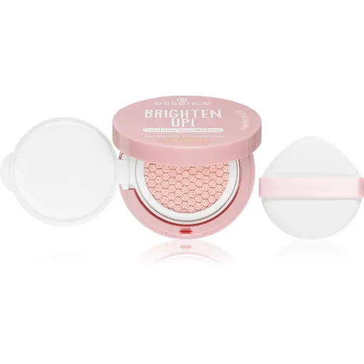essence BRIGHTEN UP! Cushion Foundation make-up v houbičce odstín 11 Sand 12 g
