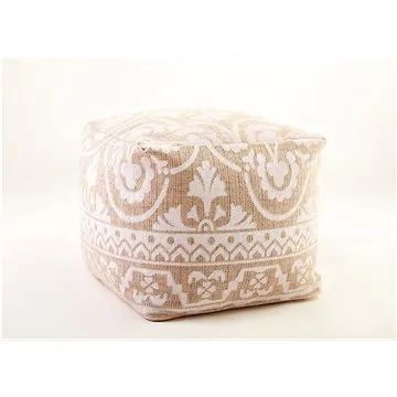 Taburet POUF 40x40x35cm ,dekor 2 světlý (MAT36028)