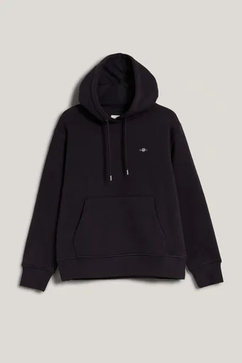 MIKINA GANT SHIELD HOODIE BLACK