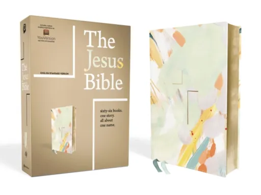 The Jesus Bible Artist Edition, ESV, Leathersoft, Multi-color/Teal