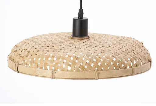 Přírodní ratanové světlo Paloma s výpletem - Ø 40*7,5cm / E27 Light & Living