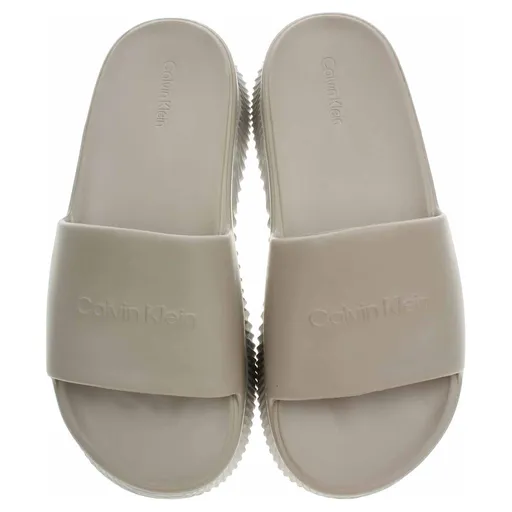 Plážové pantofle Calvin Klein HW0HW01973 PB1 Feather Grey 39
