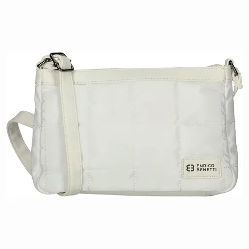 Elegantní prošívaná dámská crossbody kabelka Enrico Benetti Beátes - bílá