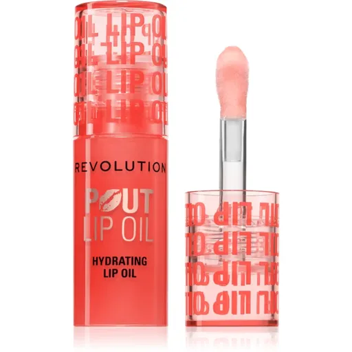 Makeup Revolution Pout Lip olej na rty s hydratačním účinkem odstín Peach 3 ml
