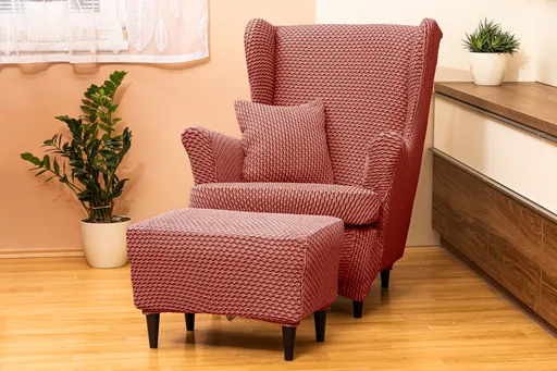 Potah na křeslo ušák s podsedákem Malaga