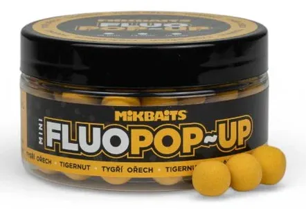 Mikbaits mini plovoucí boilie fluo 100 ml 10 mm - tygří ořech
