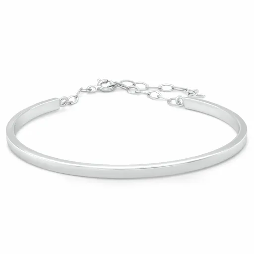 Brilio Silver Stříbrný pevný náramek pro ženy BRC234W