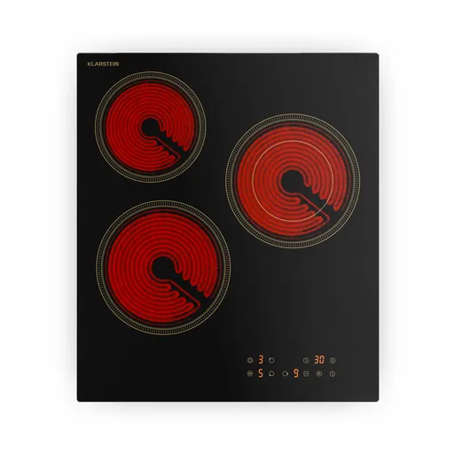 Klarstein Victoria sklokeramická varná deska, 3 zóny, Elegantní, nadčasová, 5000 W, 45 cm