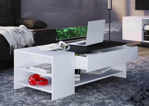 VCM Konferenční stolek Tindus, bíločerný