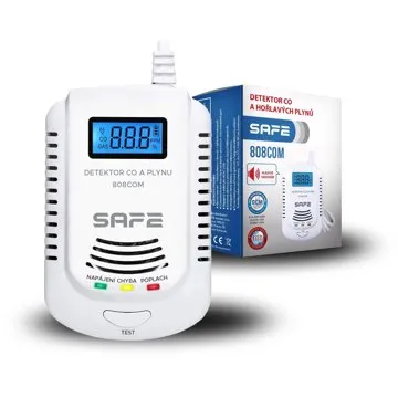Kombinovaný detektor CO, hořlavých a výbušných plynů SAFE 808COM (SAFE 808COM)