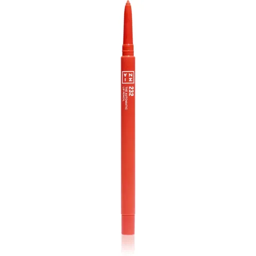 3INA The Automatic Lip Pencil konturovací tužka na rty odstín 232 Hot coral 0.35 g