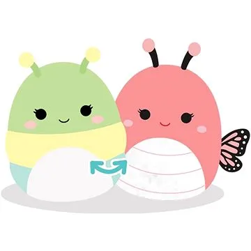 Squishmallows 2v1 housenka Rutabaga a motýl Andreina (196566162976)