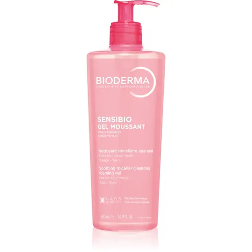 Bioderma Sensibio Gel Moussant jemný zklidňující čisticí a odličovací gel 500 ml