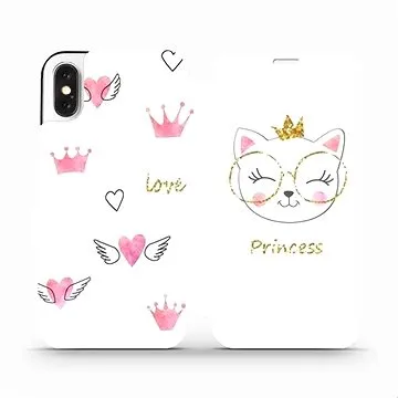 Flipové pouzdro na mobil Apple iPhone X - MH03S Kočička princess (5903226731565)