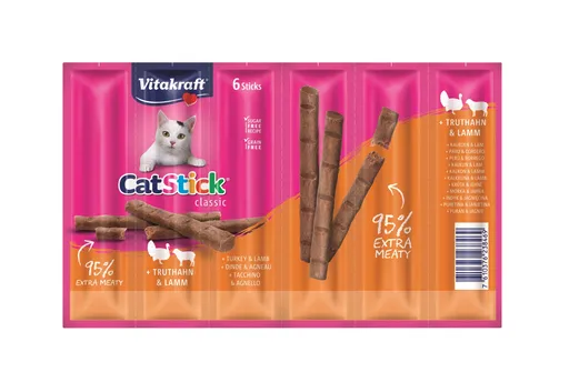 Vitakraft Cat Stick krůta a jehně 6x6 g