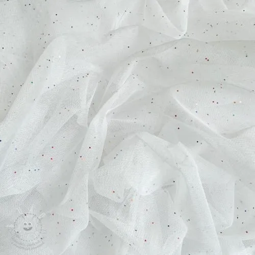 Tyl na TUTU ROYAL MULTI FOIL white