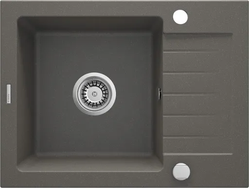 DEANTE Zorba antracit metalic Granitový dřez s odkapávačem ZQZ_T11A