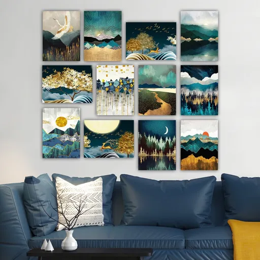 Dekorativní obraz z MDF (12 kusů) 12MDF44YS