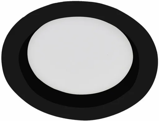KOHL LIGHTING KOHL-LIGHTING LACUS zapuštené svítidlo černá 30W 3000K kruh teplá bílá K53302.BK.3K