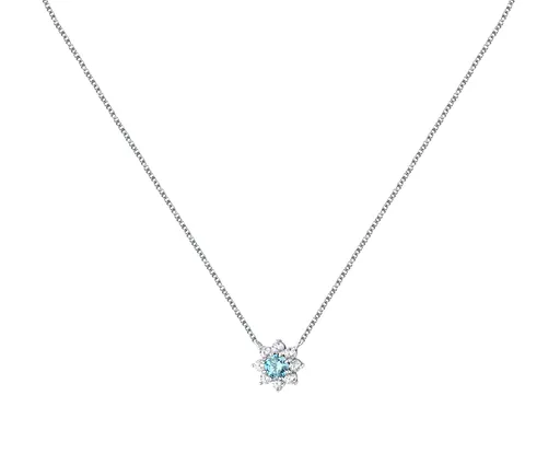 Morellato Půvabný stříbrný náhrdelník s kytičkou Tesori SAIW186