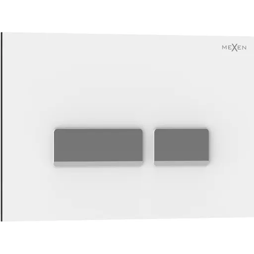 MEXEN Tex 07 splachovací tlačítko, bílá 6107-01