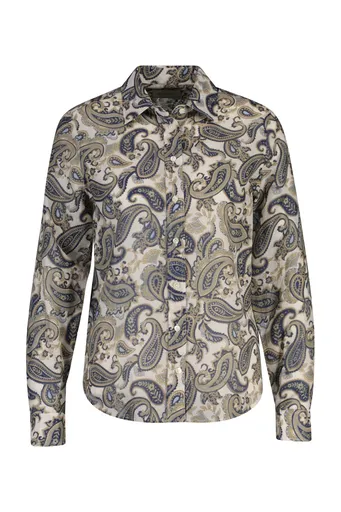KOŠILE GANT REG PAISLEY COT SILK SHIRT PERSIAN BLUE