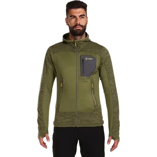 KILPI FRENI Pánská mikina, tmavě zelená, velikost