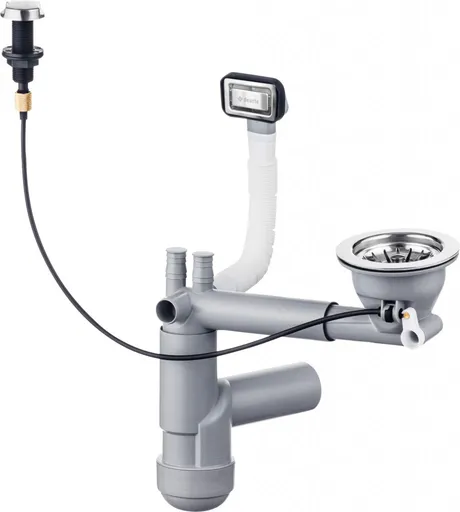 DEANTE Sifon stainless nerez Náhradní sifonová sada, 1 bowl ZXY_9911