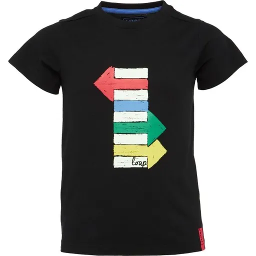 LOAP BOONIS Chlapecké tričko, černá, velikost 112-116