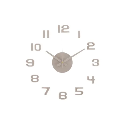 Karlsson  6001WG designové samolepicí hodiny šedá, pr. 40 cm