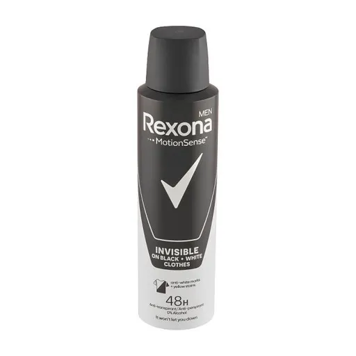 Rexona Antiperspirant ve spreji Men Motionsense Invisible Black+White 150 ml