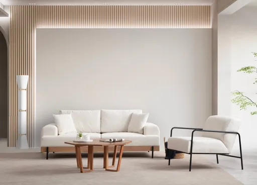 Trojmístná pohovka Eti Oak 3 Seater - White