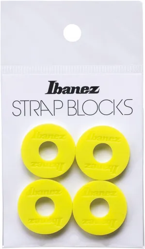 Ibanez Silicone Strap Block 4 Pieces/Set - Yellow