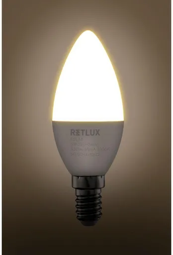 REL 34 LED C37 2x5W E14 WW RETLUX