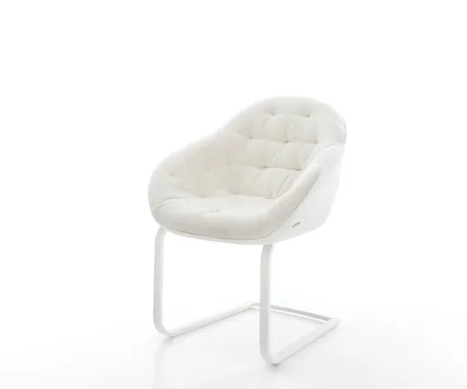 Jídelní židle Gaio-Flex bouclé měkký béžová jídelní židle