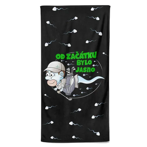 Osuška Golfová spermie (Velikost osušky: 70x140cm)