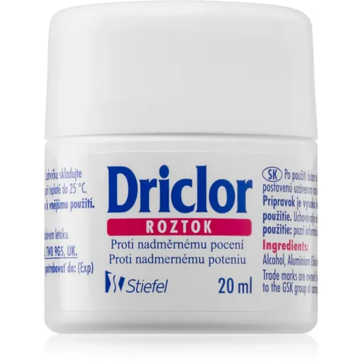 Driclor Solution antiperspirant roll-on proti nadměrnému pocení 20 ml