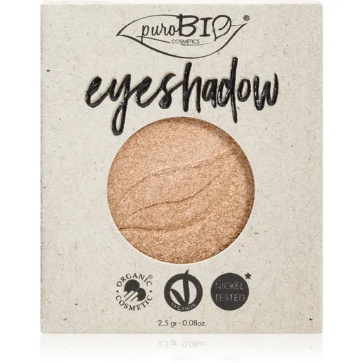 puroBIO Cosmetics Compact Eyeshadows oční stíny – náhradní náplň odstín 01 Sparkling Wine 2.5 g